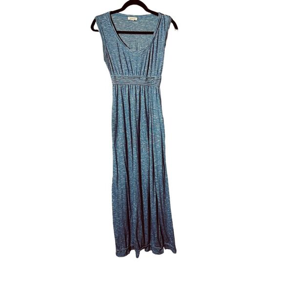 Max Studio Sleeveless Blue And White Maxi Dress Sz M - Picture 1 of 8